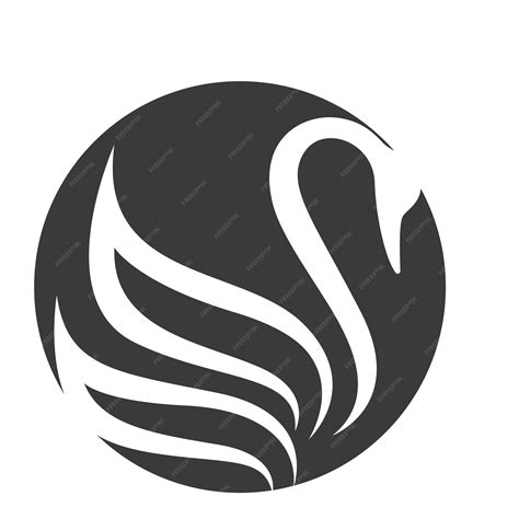 Premium Vector Swan Icon Template Vector Illustration