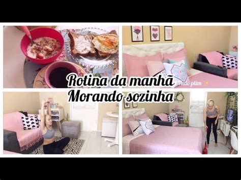 Mini vlog da rotina da manhã Morando Sozinha na kitnet YouTube