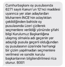 23 DERECE on Twitter YSK nın Muharrem İnce nin adaylığının geçerli