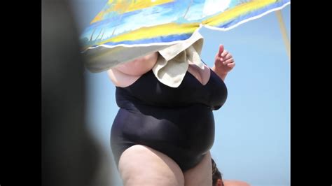BBW And SSBBW Beach Candid