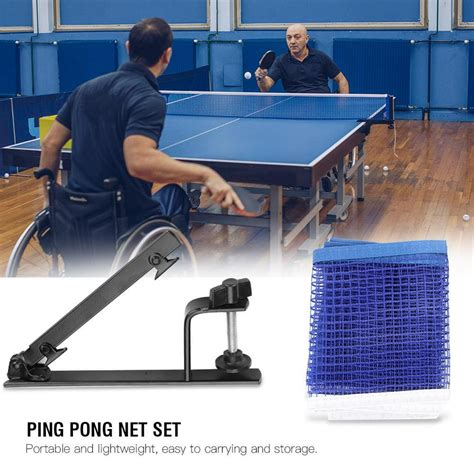 Mgaxyff Table Tennis Net Set,Portable Table Tennis Net with Metal Clamp ...