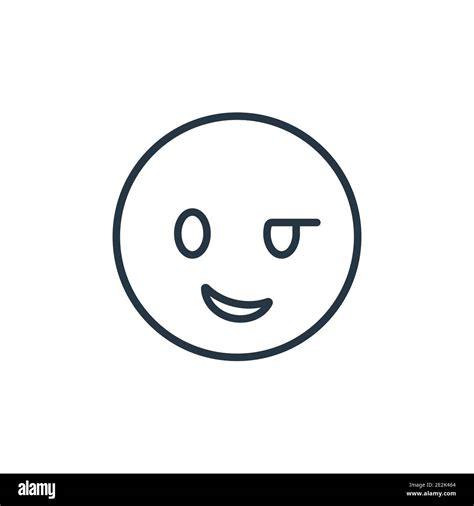 Proud Emoji Outline Vector Icon Thin Line Black Proud Emoji Icon Flat