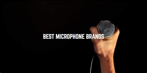 Best microphone brands - Mic speech - Find the best microphone for your ...