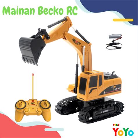 Jual TokoYoyo Mainan Truk Excavator Remote Control Mobil Anak Beko RC