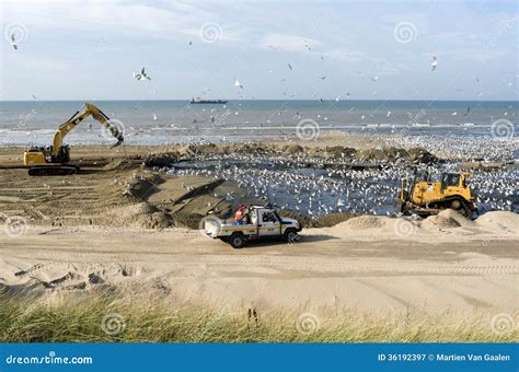 Beach Nourishment Editorial Photography Image 36192397