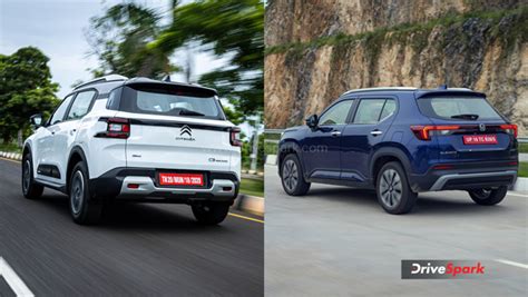 Honda Elevate Vs Citroen C3 Aircross Quick Comparison Drivespark News