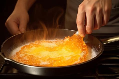 El Viaje De La Mano Del Sabor Usando Una Antorcha Para Caramelizar El