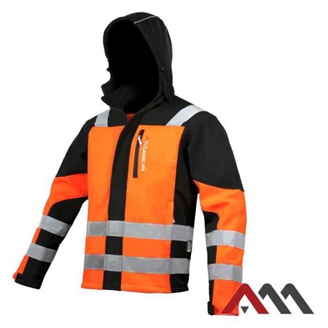 Softshell Bluza Odblaskowa Kurtka Ochronna Bhp Robocza Z Kapturem