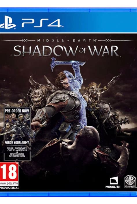 Sony Middle Earth Shadow Of War Europeo Ps4