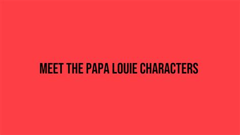 Papa Louie Characters: A Guide to the Unblocked Games Series - Grimer Blog