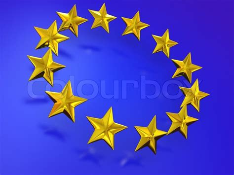 Stars Of The European Union 3d Stock Image Colourbox