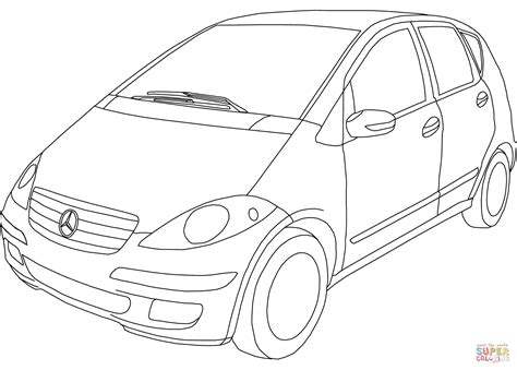 Coloriage Mercedes Benz Classe A Coloriages Imprimer Gratuits