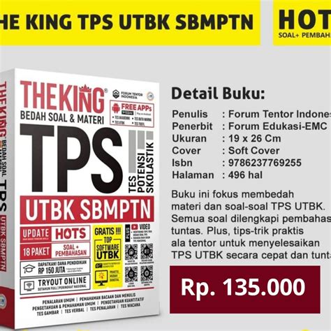 Jual [ready Stok] Terbaru New Tes Snbt 2023 Super Modul Tps Utbk Sbmptn