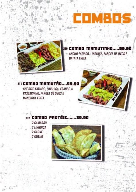 Menu em Mamut Restaurante e Petiscaria Brasília Smdb