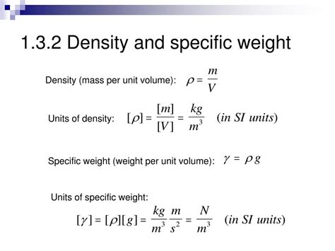 Units Of Specific Weight - cloudshareinfo