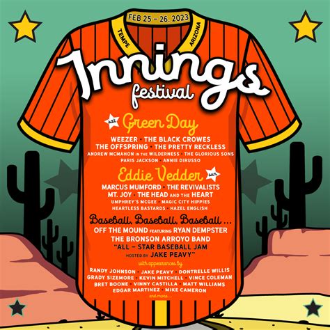 Musical Lineup Announced For Innings Festival Tempe Comicon