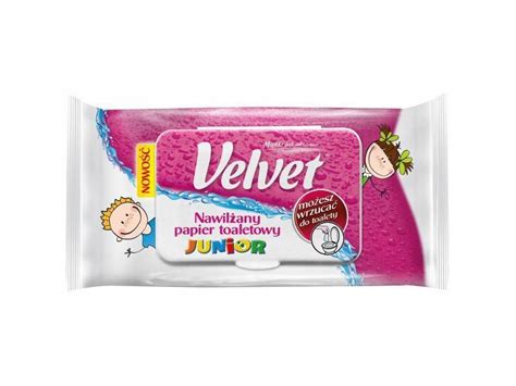 Velvet nawilżany papier toaletowy 42szt Junior 11808904405