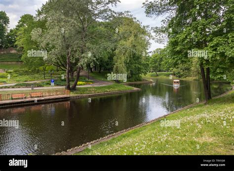 Boat Ride In Bastejkalna Park Riga Latvia Stock Photo Alamy