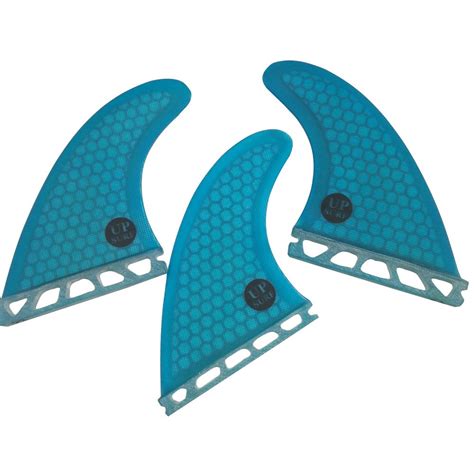 Upsurf Surfboard Tri Fin Set Fiberglass Honeycomb G Thruster White