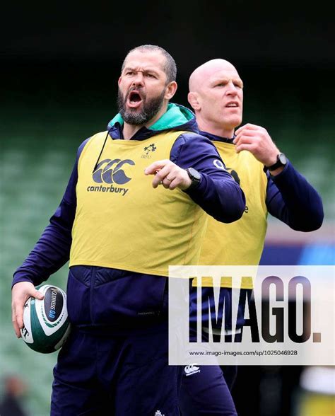 Ireland Rugby Squad Training Aviva Stadium Dublin 2 3 2022 Head Coach