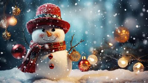 Premium AI Image | snowman for the new year Christmas story