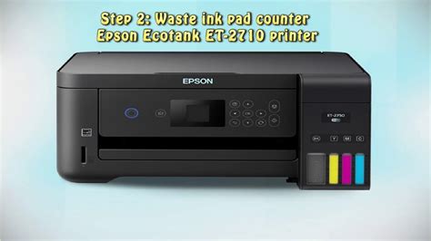 Reset Epson Ecotank Et Waste Ink Pad Counter Youtube