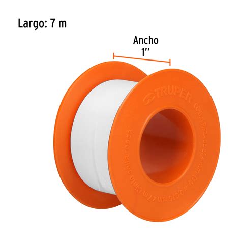 12511 CTF 1 TRUPER Cinta Sella Roscas 1 X 7 M De Largo Uso General