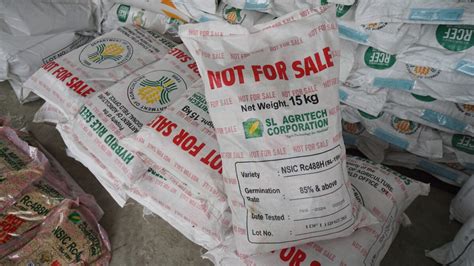 Municipal Agriculture Office Namahagi Bags Ng Dekalidad Na Inbred