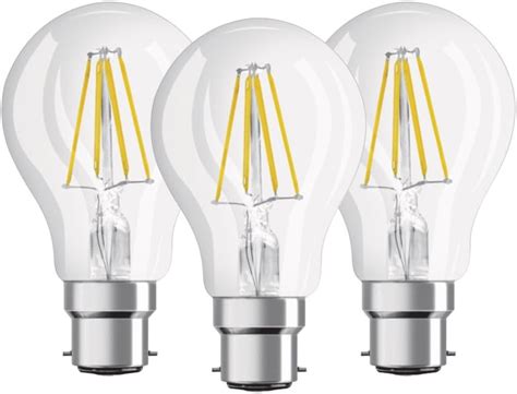 Osram Lot De Ampoules Led Filament Standard Culot B W