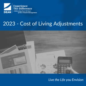 2023 Cost Of Living Adjustments C H Dean