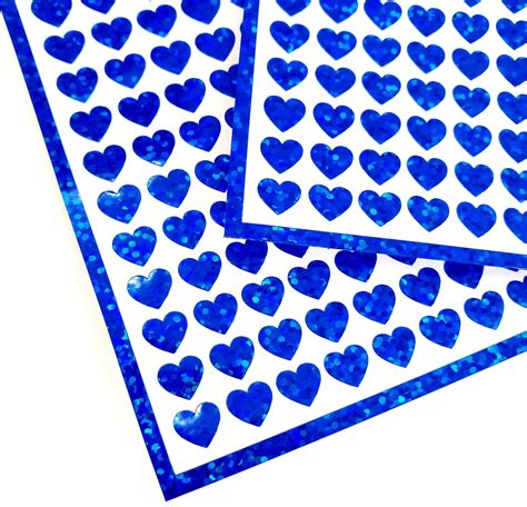 Blue Heart Stickers – Fairy Dust Decals