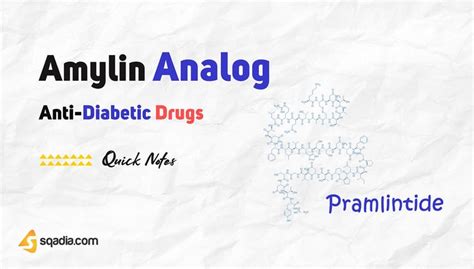 Anti-Diabetic Drugs - Amylin Analog