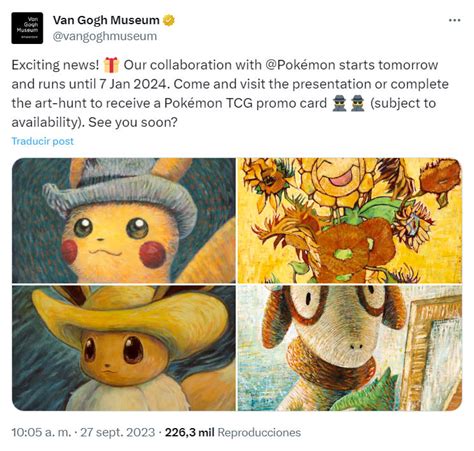 Pokémon tendrá una inusual pero bella colaboración con el Museo de Van Gogh