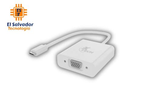 Xtech Adaptador Con Conector Tipo C Macho A Vga Hembra Xtc