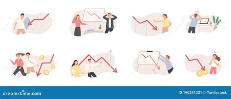 Finance Decrease And Crisis Graph Falling Down Business Chart Arrow