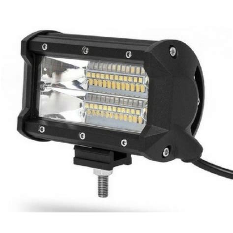 Farol Barra Milha Auxiliar Led 72w Forte 4X4 Trilha Carro Jeep Trator