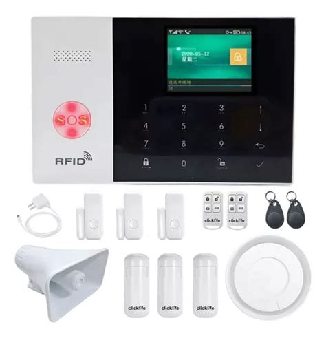 Alarma Casa Negocio Gsm Wifi Inal Mbrica Kit Sirena W