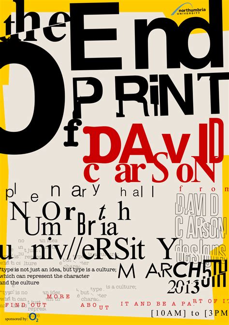 David Carson Poster