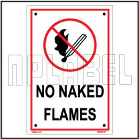 Rectangular 152829 No Naked Flames Name Plates Signs At 159 Piece In Ahmedabad