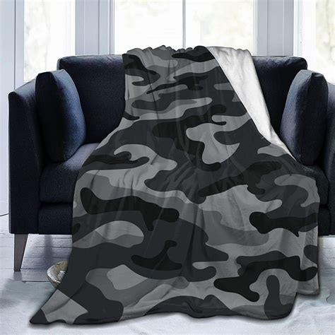 Military Camouflage Pattern Throw Blanket Ultra Soft Warm All Season ...