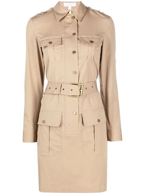 Michael Kors Clothes Vestido Casual Day Dresses Trench Coat Organic