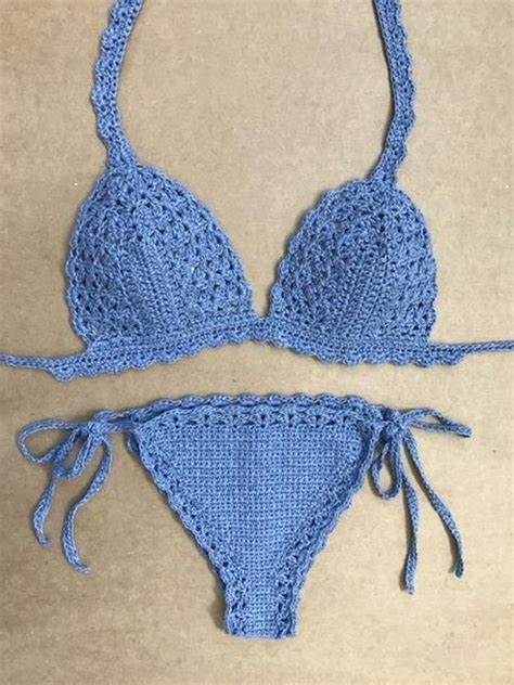 Set Di Bralette Bikini In Pizzo Modello Mondo All Uncinetto Estivo