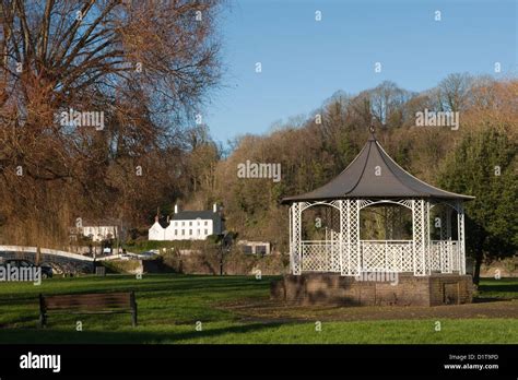 Bandstand Beside The River Wye At Chepstow Stock Photo Alamy