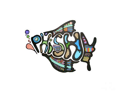 Phish Logo Drawing by Botolsaos - Fine Art America