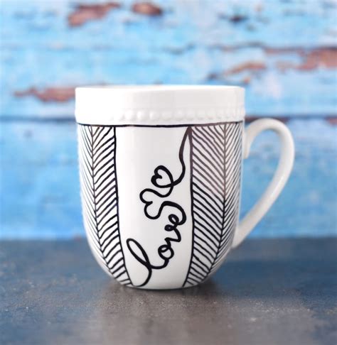 DIY Sharpie Mugs - DIY Design Decor by Arvinder