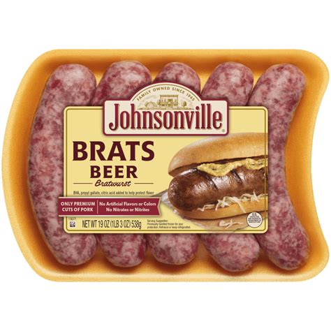 Johnsonville Sausages Brats Beer N Bratwurst G Villa Market