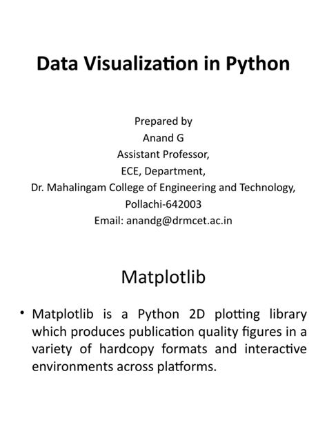 Data Visualization in Python | PDF | Scatter Plot | Chart