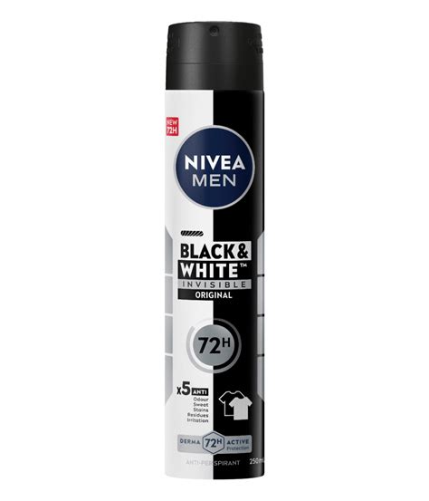 250ml Black & White Invisible Original Aerosol - NIVEA MEN