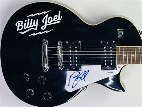 Charitybuzz Billy Joel Signed Pickguard On Electric Full Size Guitar