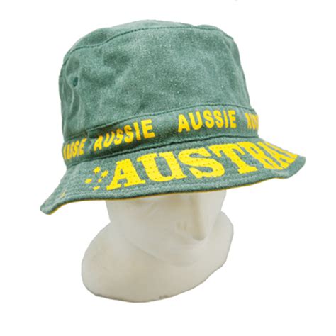 Australia Day Bucket Hat Cotton Australian Flag Brim Cricket Souvenir ...